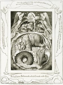 Behemoth y Leviatán de William Blake